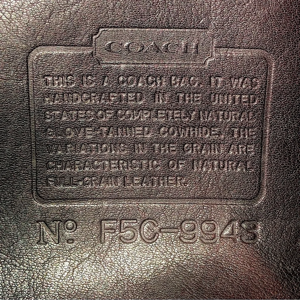 Vintage COACH Black Leather Weekend Backpack Rucksack Large Daypack 9943 USA COA - Picture 13 of 17